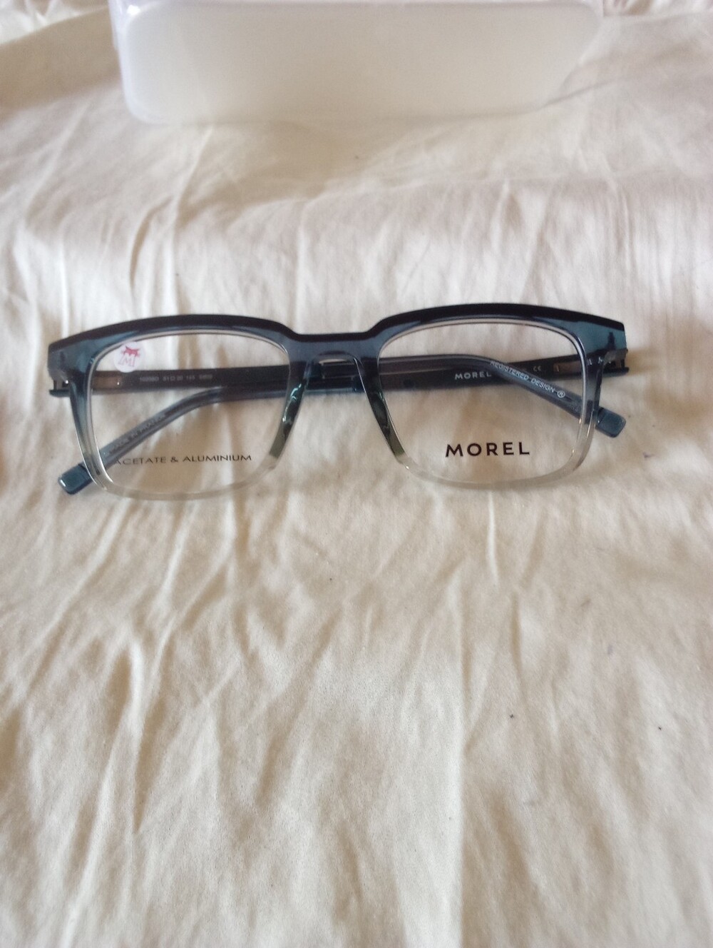 Morel 10208O BB09 Blue Gradient Rectangle Eyeglass Frames 51mm